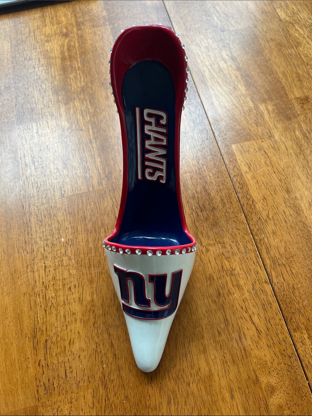NY Giants High-Heel Wine Bottle Holder
